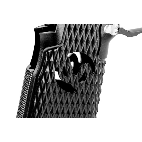 Atlas Custom Works CNC Aluminum Type 9 Grip Kit w/ Magwell Trigger Guard/Housing for Tokyo Marui Hi Capa GBBP Airsoft Pistols - (Black)