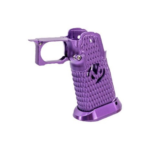 Atlas Custom Works CNC Aluminum Type 9 Grip Kit w/ Magwell Trigger Guard/Housing for Tokyo Marui Hi Capa GBBP Airsoft Pistols - (Purple)