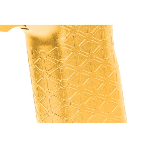 Atlas Custom Works CNC Aluminum Limcat Style Type 8 Grip For Marui TM Hi-Capa GBBP Series - (Gold)