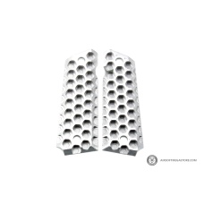 Atlas Custom Works Aluminum Grip Panel for 1911 Series Pistols (Silver/Honeycomb)