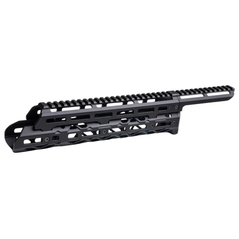 Atlas Custom Works Long M-LOK Metal Handguard for Tokyo Marui Saiga-12K Gas Airsoft Shotgun - (Black)