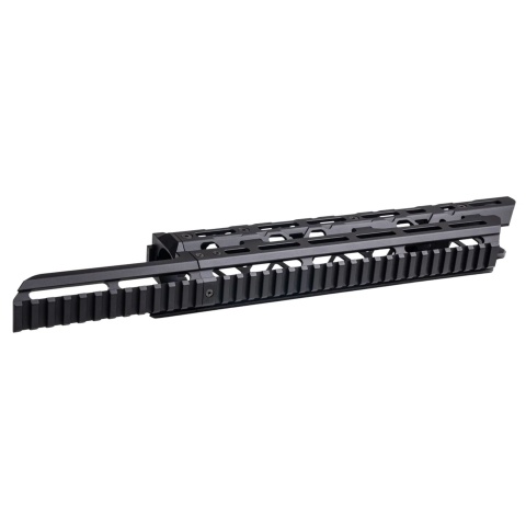 Atlas Custom Works Long M-LOK Metal Handguard for Tokyo Marui Saiga-12K Gas Airsoft Shotgun - (Black)