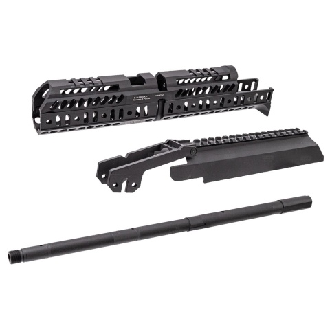 Atlas Custom Works SPORT 4/B33 Tactical Handguard Kit w/ Outer Barrel for TM AKM GBBR Airsoft Rifle - (Black)