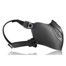 Amomax Ferro Polymer Half Face Airsoft Mask - (Black)