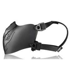 Amomax Ferro Polymer Half Face Airsoft Mask - (Black)