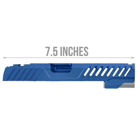 Airsoft Masterpiece EDGE RAZOR Slide for Hi-CAPA/1911 Pistol (Blue)