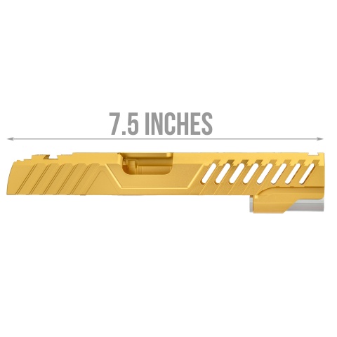 Airsoft Masterpiece EDGE RAZOR Slide for Hi-CAPA/1911 Pistol (Gold)