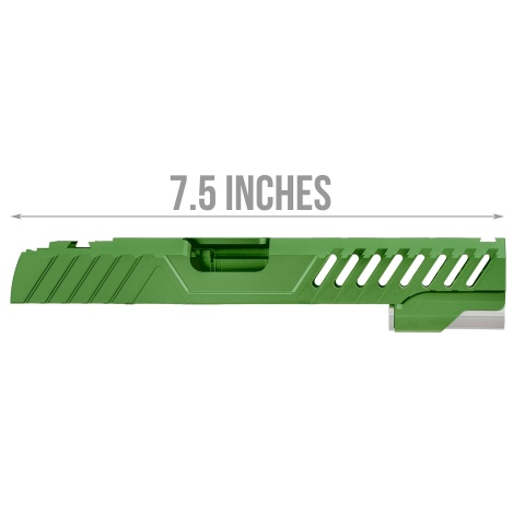 Airsoft Masterpiece EDGE RAZOR Slide for Hi-CAPA/1911 Pistol (Green)