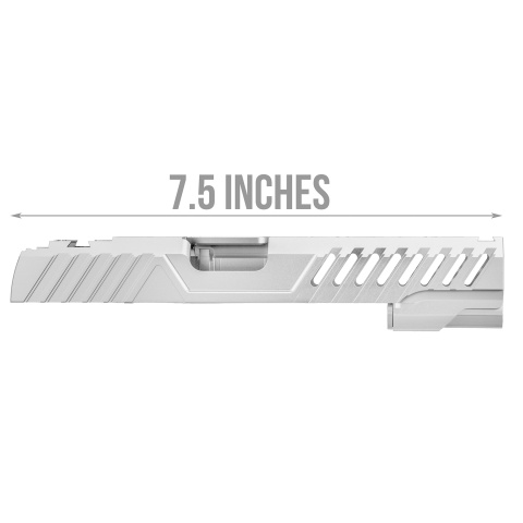 Airsoft Masterpiece EDGE RAZOR Slide for Hi-CAPA/1911 Pistol (Silver)