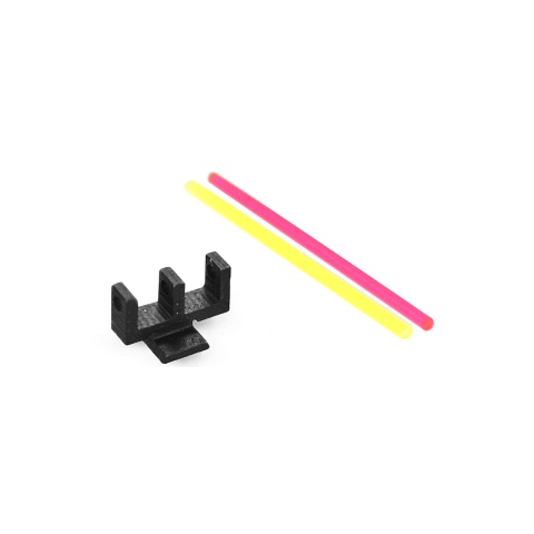 Airsoft Masterpiece STEEL Fiber Front Sight w/ Fiber Strips [B Style]