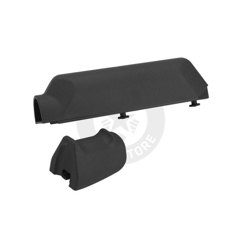 Pistol Grip and Cheek Pad Riser Set for Ameoba Striker S1 Sniper Rifles - (Black)
