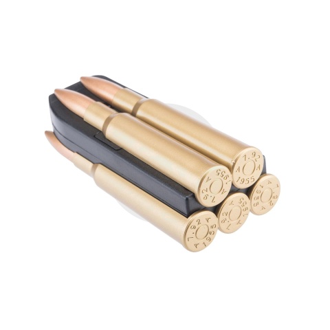 ARES 20 Round Mid-Cap Magazine for Kar 98k Spring Powered Airsoft Rifles - (Black)