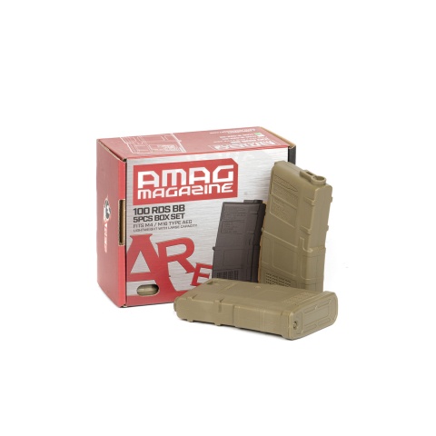 Ares M4 AMAG 100rd 5 AEG Magazine Box Set