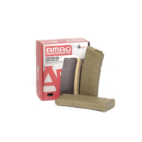 Ares M4 AMAG 130rd 5 AEG Magazine Box Set