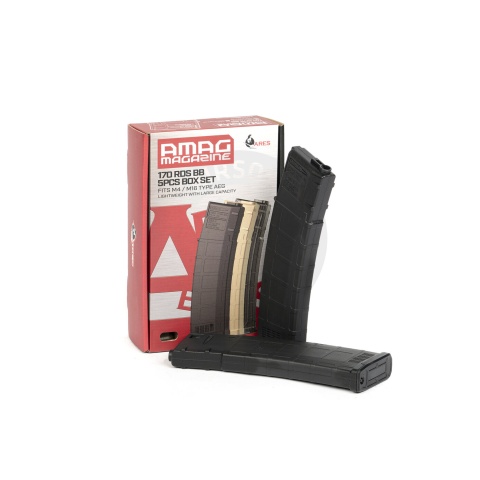 Ares M4 AMAG 170rd 5 AEG Magazine Box Set