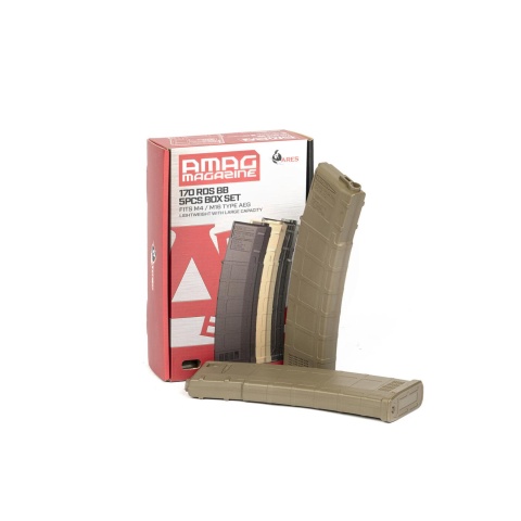Ares M4 AMAG 170rd 5 AEG Magazine Box Set