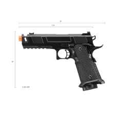 Army Armament R501 Green Gas Airsoft Gas Blowback Pistol (Color: Black)