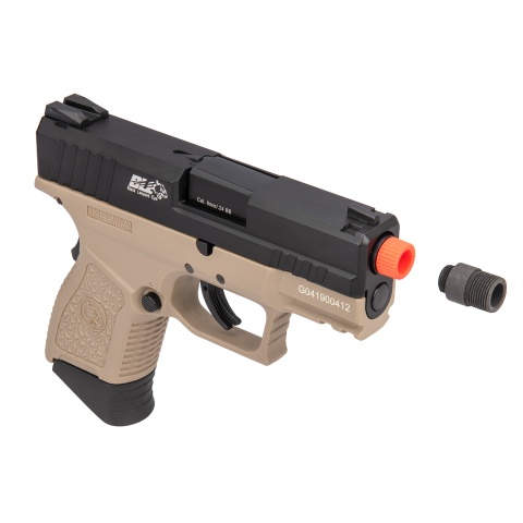 ICS BLE XPD Compact Personal Defender Pistol (Black/Tan)