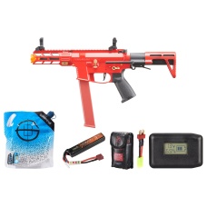 Classic Army Nemesis X9 PDW SMG AEG - Battery/Adapter/Charger Combo - (Red)