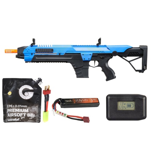Poseidon CSI XR5 Series Advanced Battle Rifle - Battery/Adapter/Charger Combo - (Blue)