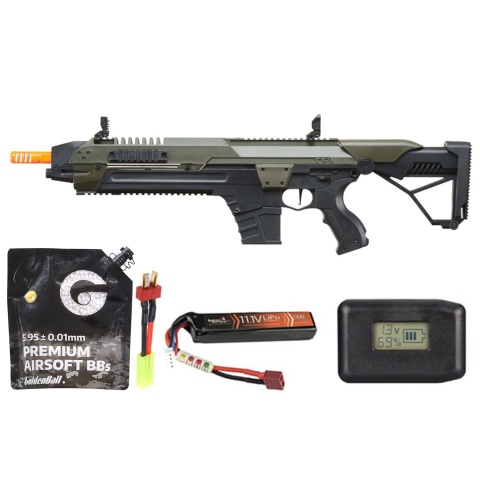 Poseidon CSI XR5 Series Advanced Battle Rifle - Battery/Adapter/Charger Combo - (OD Green)