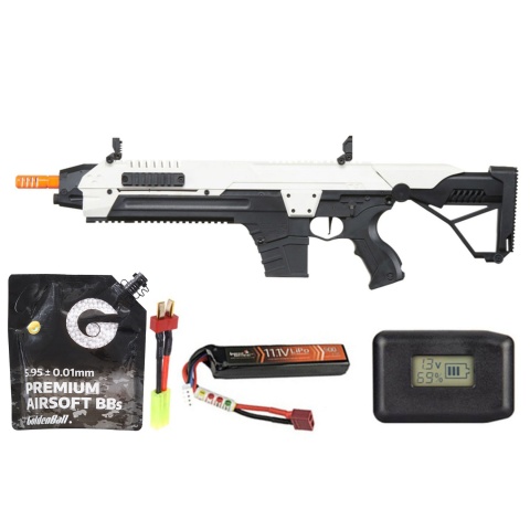 Poseidon CSI XR5 Series Advanced Battle Rifle - Battery/Adapter/Charger Combo - (White)