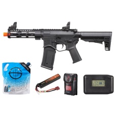 Golden Eagle Combat AR 7'' Aeg Airsoft Rifle - Battery/Charger Combo - (Black)