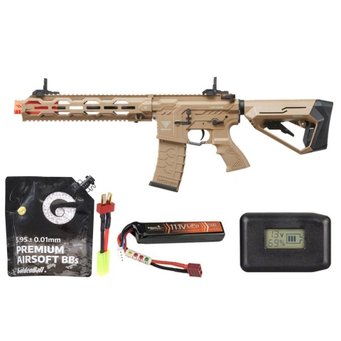 HFC HB-202Z AEG LE-ONE Polymer Rifle - Battery/Adapter/Charger Combo - (Tan)