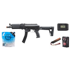 LCT LPPK-20 SMG AEG Rifle w/ ASTER V2 - Battery/Charger Combo - (Black)