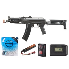 Lct ZKS-74un Airsoft Aeg Rifle W/ Z Series Folding Stock & Sport Handguard (Gate Aster) - Battery/Charger Combo