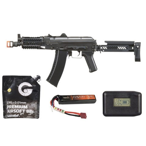 Lct ZKS-74un Airsoft Aeg Rifle W/ Z Series Folding Stock & Sport Handguard (Gate Aster) - Battery/Charger Combo