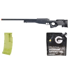 UK Arms Airsoft L96 AWP Bolt Action Rifle - BB/Sniper Bundle