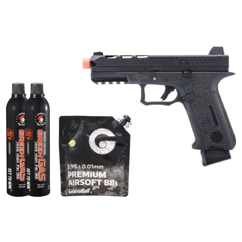 Poseidon Orion Performance Series GBB Pistol No.2 - (Black) Green Gas Combo