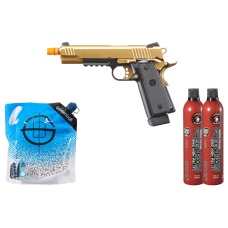 Raven Airsoft Railed R14 Hi Capa - Green Gas Combo - (Gold)