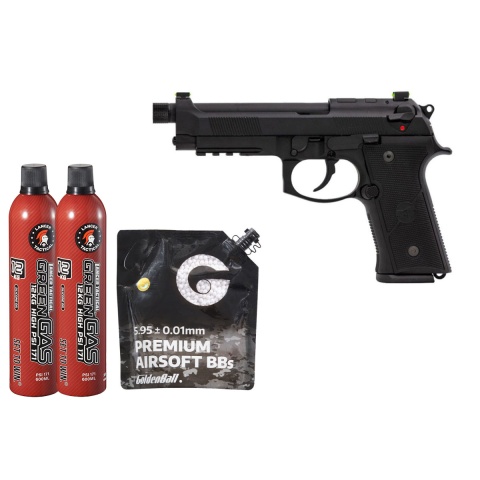 Vorsk Raven R9-4 Gbb Pistol - Green Gas Combo - (Black)