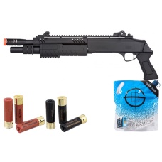 FABARM STF/12 Short Barrel Spring Shotgun - Shell Combo - (Black)