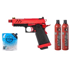 Vorsk Airsoft 3.8 Hi Capa Pro - Green Gas Combo - (Red)