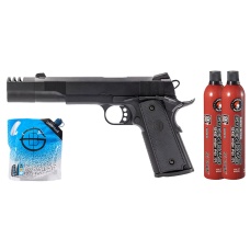 Vorsk Airsoft VP-X Gas Blowback Pistol - Green Gas Combo - (Black)
