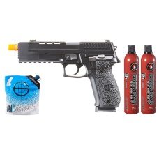 Vorsk Airsoft VP26X Gas Blowback Pistol - Green Gas Combo - (Black)