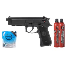 Vorsk Airsoft VM9 Osiris Gas Blowback Pistol - Green Gas Combo - (Black)