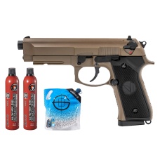 Vorsk Airsoft VM9 Osiris Gas Blowback Pistol - (Dark Earth) Green Gas Combo