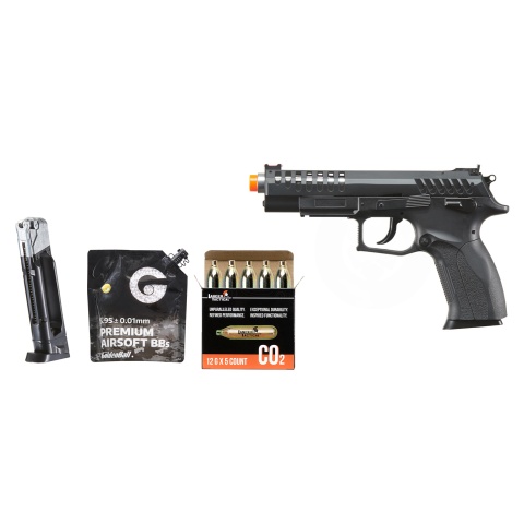 Win Gun Airsoft CO2 Non Blowback Pistol w/ Magazine/BB/CO2 Combo