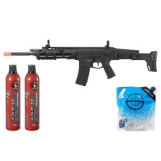 WE Tech MSK Open Bolt Gas Blowback GBBR Airsoft Rifle - (Black) Green Gas Combo