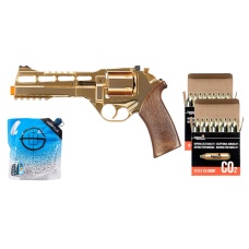 Limited Edition Airsoft Chiappa Rhino 60DS CO2 Revolver - CO2 Combo - (Gold)