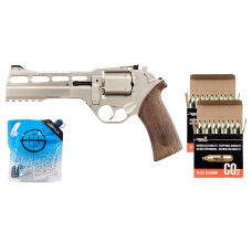 Chiappa Rhino 60DS Airsoft CO2 Revolver Edition - CO2 Combo - (Silver)