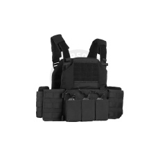 Tactical Chest Plate Carrier with Triple MOLLE Magazine Hunting Vest Front and Airsoft Gear Back Bag