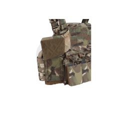 Tactical Chest Plate Carrier with Triple MOLLE Magazine Hunting Vest Front and Airsoft Gear Back Bag