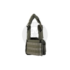 Tactical Chest Plate Carrier with Triple MOLLE Magazine Hunting Vest Front and Airsoft Gear Back Bag