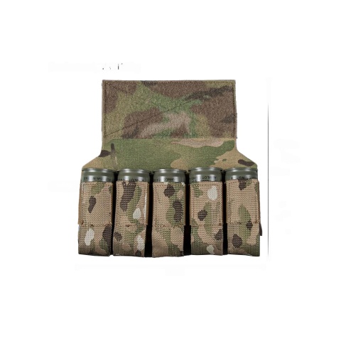 MOLLE Webbing Quintuplets Grenade Pouches For Tactical Vest Expansion