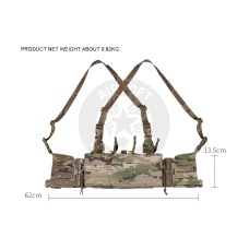 Tactical Molle Chest Rig Vest w/ 5.56 Magazine Front Panel